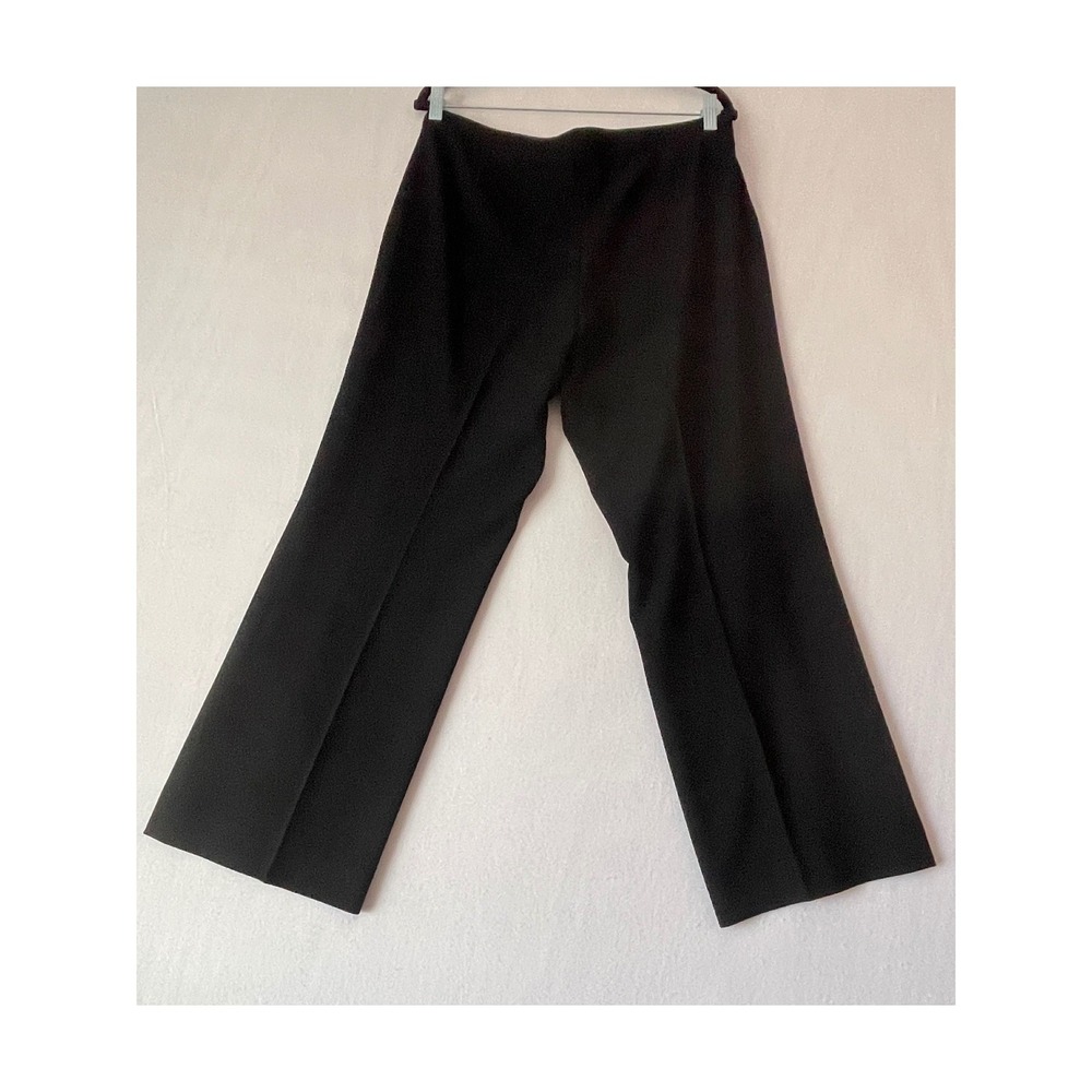Vintage Apriori Black Wide Leg Dress Pants Womens Mid Rise Sz 14 - Picture 6 of 10